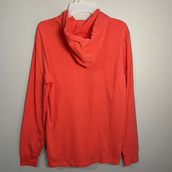 Polo Ralph Lauren Coral Red Hoodie Shirt Size Small Pullover Lightweight Preppy - Picture 5 of 13